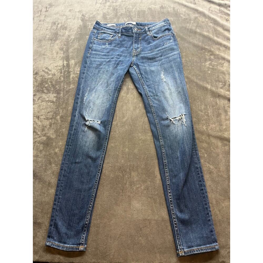 Vigoss Jagger Women's Size 28 Blue Classic Fit Skinny‎ Dark Wash Stretch Jeans